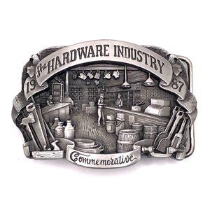 1987 Siskiyou Pewter Hardware Industry Commemorative Belt Buckle Ltd Ed #925